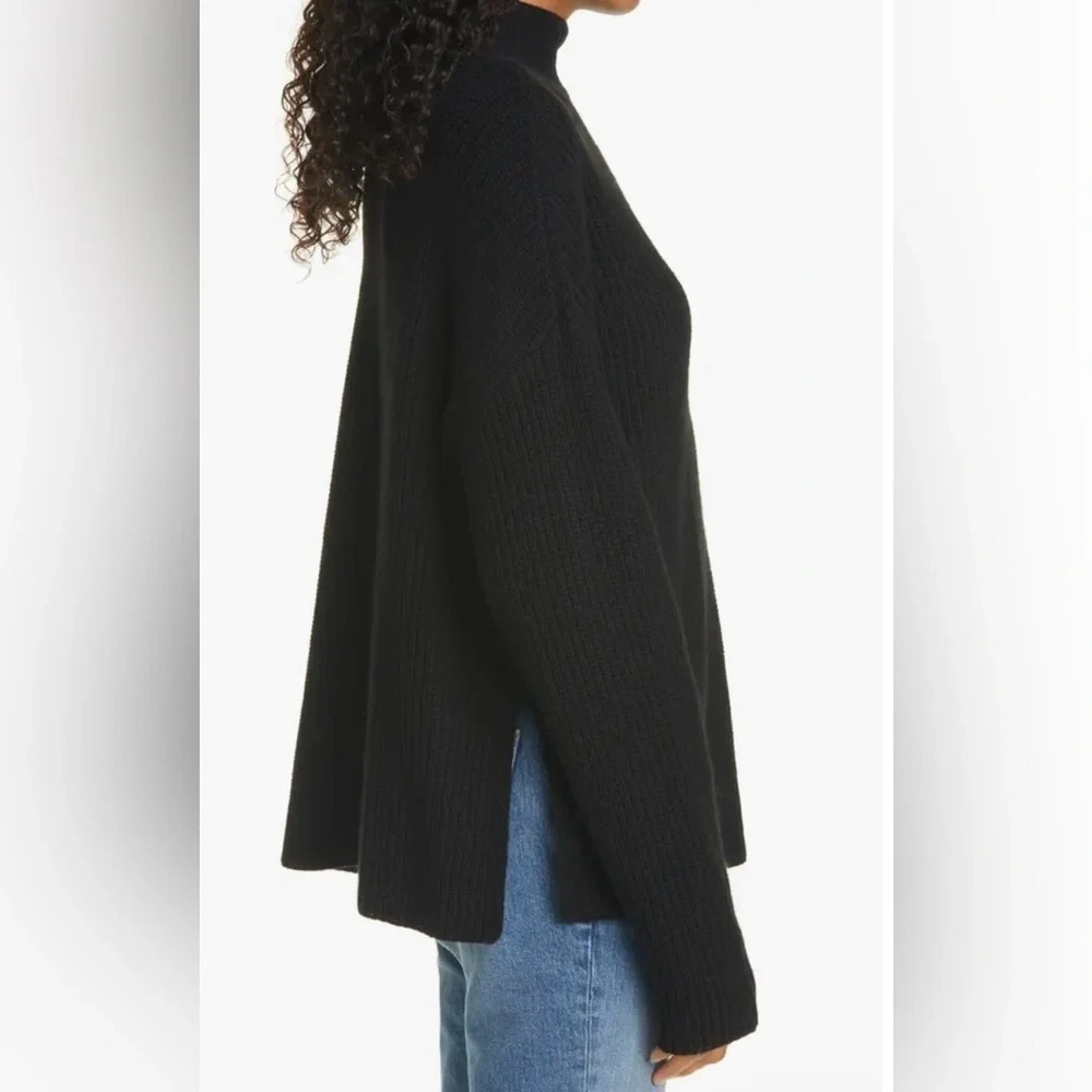 Rails Claudia Oversize Shaker Stitch Sweater in Ivory - Picture 2 of 9